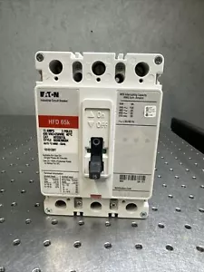 Eaton HFD3015L, 3 Pole, 15 AMP, HFD 65k Industrial Circuit Breaker - Picture 1 of 2
