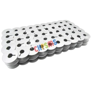 100 INDUSTRIAL SEWING MACHINE L SIZE ALUMINUM BOBBINS FOR REGULAR MACHINES - Picture 1 of 3
