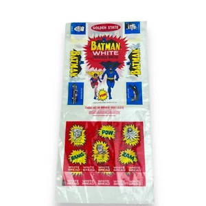 Vintage 1966 Batman & Robin Harvest Queen Bakeries Bread Bag Unused - Imagen 1 de 6