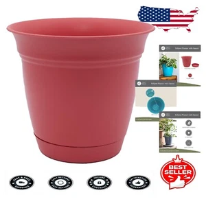 Stylish 20" Eclipse Round Plant Pot with Saucer - Perfect for Indoor/Outdoor - Picture 1 of 10