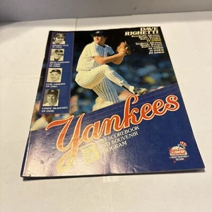 Cuadro de mando y programa oficial de los Yankees de Nueva York 1987 contra los Rangers de Texas Dave Righetti - Imagen 1 de 2