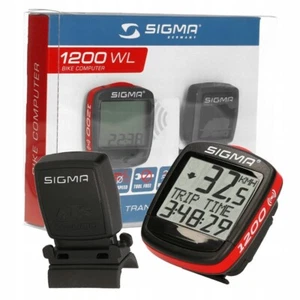 Sigma 1200Wl Cycle Computer Wireless Transmission Sport Black Waterproof 019 - Picture 1 of 4