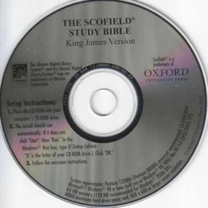 The Scofield Study Bible: King James Version PC CD-ROM learn scriptures Jesus CD - Zdjęcie 1 z 1