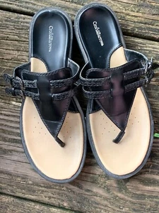 SALE @ CROFT & BARROW Thongs Sandals Flip Flops BEACH FUN Shoes Sz 8 ❤️sj17j1 - Picture 1 of 8