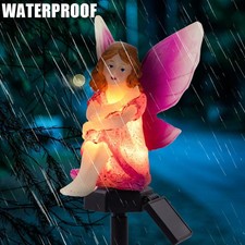 Solar LED Flower Fairy Lawn Light Outdoor Garden Landscape Decorative Lamp