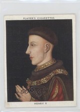 1935 Player's Kings & Queens of England Tobacco Large Henry V #14 0b0
