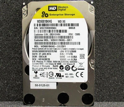 WD6001BKHG Western Digital XE 600GB 10K RPM 6Gb/s 2.5" SAS HDD Hard Drive - Image 1 of 4