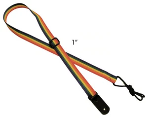 Legacystraps 1" Mandolin Strap Ukulele Strap *CLOSEOUT* Rainbow - Picture 1 of 2
