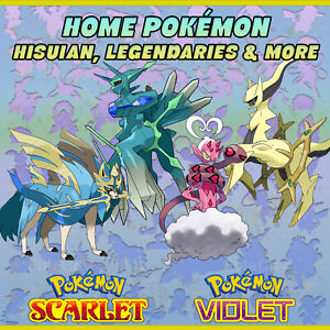 POKEMON SCARLET VIOLET ⭐️ POKEMON HOME ⭐️ NEW RELEASES ✨ SHINY✨ HISUIAN ALPHA