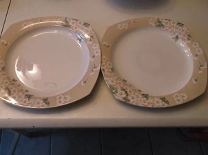 SET OF 2 NIKKO QUADRILLE DAYDREAM 12 INCH SERVING PLATTERS MADE IN JAPAN - Picture 1 of 2