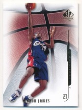 LEBRON JAMES 2008/09 SP AUTHENTIC BASKETBALL CARD #58 CLEVELAND CAVALIERS MINT 