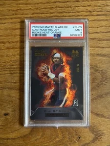 2023 Wild Card Matte Black Rookie Heat Orange SP #/200 | CJ STROUD (RC) Pop 2 - Picture 1 of 2