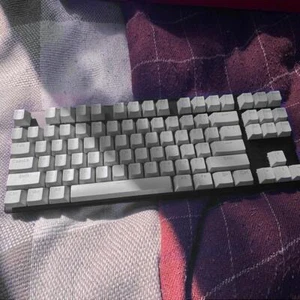 104pcs Universal Mechanical Keyboard Keycaps PC Bakclit Key Cap Set (Gray) FR - Photo 1/12