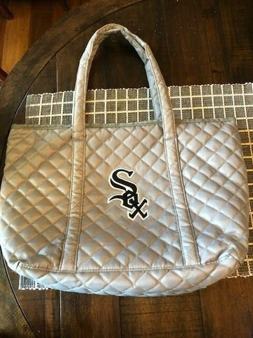Chicago White Sox Mother's Day Gray Quilted Tote Bag Purse SGA 5/9/15 Cover