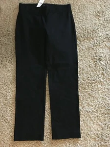 LOFT Ann Taylor Black Cotton Stretch Slim Leg Ankle Pants - 2 - NWT $59 - Picture 1 of 3