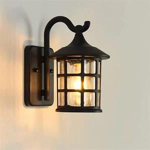 ZenithBeam Lámpara de Pared Exterior Lámpara de Pared Jardín Linterna Negro Impermeable - Imagen 1 de 6