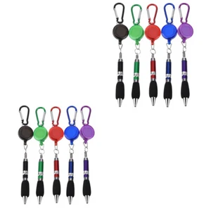 10 x Geocaching Kugelschreiber - Zip + Karabiner umhängen Lanyard ausziehbar - Bild 1 von 1