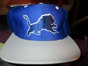 NWT Honolulu Blue W/Gray Bill DETROIT LIONS Logo 6 3/4 Hat By The Game - Picture 1 of 5