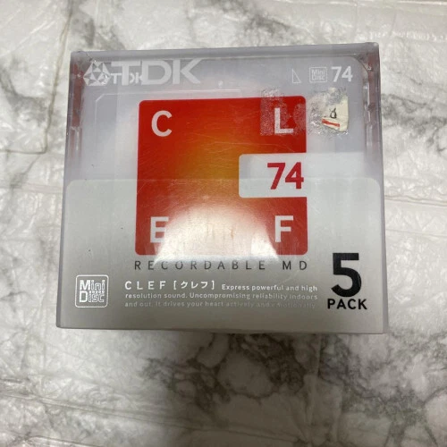 5 MD discs, unopened, TDK MD-CL74*5N limited From JAPAN - Image 1 of 4