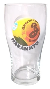 Brooklyn Brewery Nueva York Naranjito Cáscara de Naranja Cerveza Pinta Vaso Elaboración de Cerveza - Imagen 1 de 1