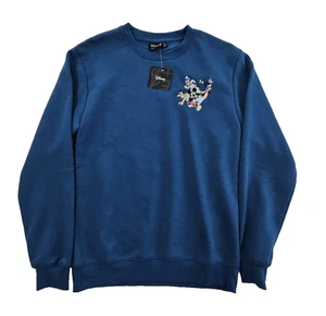 Disney Mickey & Friends Sudadera Para Hombre Pequeña Turquesa Nueva Con Etiquetas Manga Larga NUEVA - Imagen 1 de 13