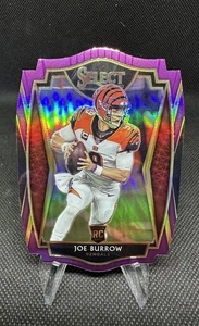 2020 Panini Select - Premier Level Joe Burrow #146 Purple Prizm Die-Cut (RC) - Picture 1 of 2