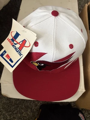 Vintage Arizona Cardinals Sharktooth Logo Athletic Hat Cap Snap Back 90s NFL NWT - Image 1 of 4