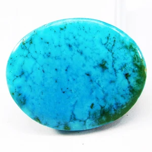 81,30 ct natürlicher schöner ovaler Cabochonschliff schlafender Türkis lose Edelstein - Bild 1 von 4