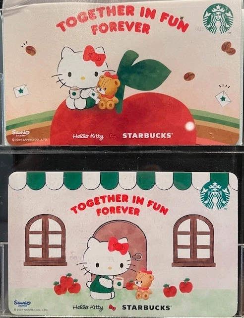 Singapore Starbucks X Hello Kitty Card Set Of 2 (24-08) - Image 1 of 1