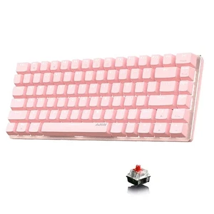 AJAZZ AK33 Wired Mechanical Keyboard, 82-Keys Compact Mechanical Gaming Keyboard - Picture 1 of 5
