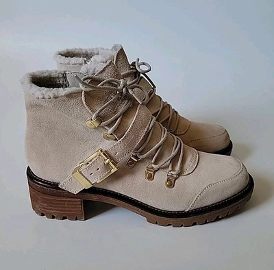 Sporto Katie Waterproof Stone Suede Lug Sole Ankle Booties 8.5M - Image 1 of 4