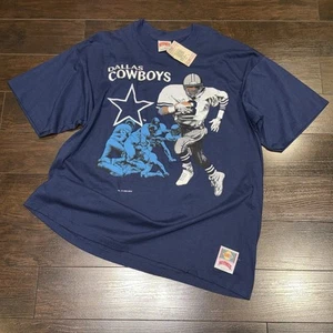 NWT! Vintage Dallas Cowboys Embroidered T-Shirt Graphic Print Mens Size XL - Bild 1 von 14