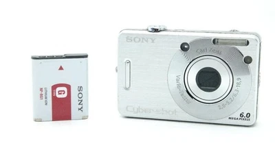 Fotocamera digitale compatta Sony Cyber-shot DSC-W50 argento con zoom e flash - Immagine 1 di 4