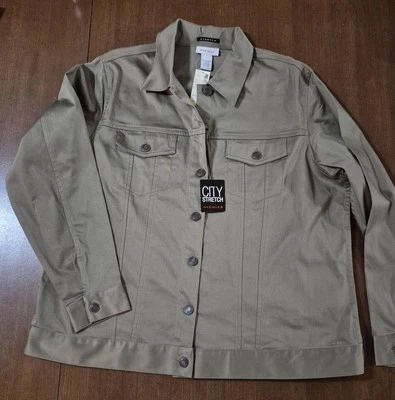 Chaqueta Blazer AVENUE Mujer Verde Oliva Algodón Elástico (S2048) Foto 1 de 3