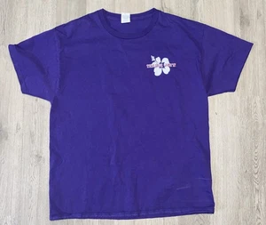 T-shirt Trader Joes grande negozio di alimentari dipendente equipaggio mercato fiore di ibisco - Foto 1 di 9
