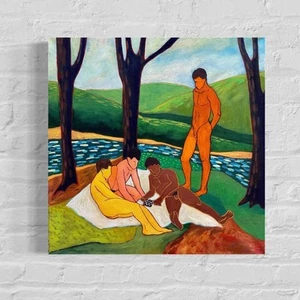 Original painting. Contemporary art. male picture. art figurative. Portrait male - Picture 1 of 2