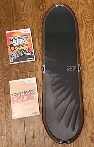 Nintendo Wii Tony Hawk Skateboard Wireless Controller & 2 Games: RIDE & SHRED - Picture 1 of 6