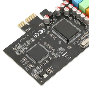 PCIE 5.1 Sound Card 6 Channel Surround Sound Playback Recording 24bit 48KHz Kit - Picture 1 of 22