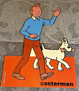 TINTIN / Hergé     PLV  TINTIN et MILOU en carton   Casterman  années 60 - Picture 1 of 6