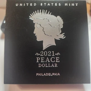 2021 U.S. Mint Peace Silver Dollar - OGP - Picture 1 of 9