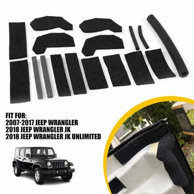 Kit de sellado de reparación de fugas de techo rígido de 17 piezas para Jeep Wrangler 2007-2017 68026937AB Foto 1 de 4