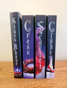 Marissa Meyer Lunar Chronicles Book Lot Cinder, Scarlet, Cress, Stars Above - Picture 1 of 8