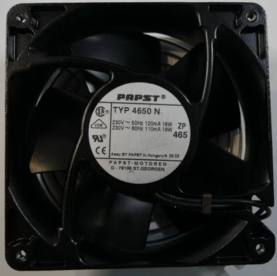 Ebmpapst  AC-Axiallüfter TYP 4650N mit Schutzgitter | 230 VAC 120 mA 19 Watt - Bild 1 von 4