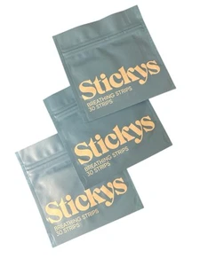 STICKYS Breathing Strips 30 Strips In Each Set Strawberries Set Of 3 (C1) - Picture 1 of 2