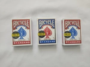Bicycle Standard Poker Playing Cards Factory Sealed Lot Of 3 New 2015 - Picture 1 of 7