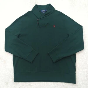 Polo Ralph Lauren Sweater Mens XL Shawl Collar Estate Rib Pony Logo Green NWT - Picture 1 of 10