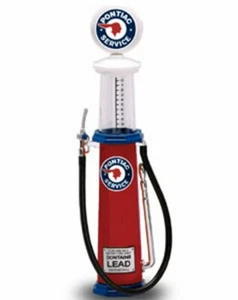 Cylinder Gas Pump Pontiac Red Yatming 98662 1/18 Scale Model for Diecast Cars - Picture 1 of 4