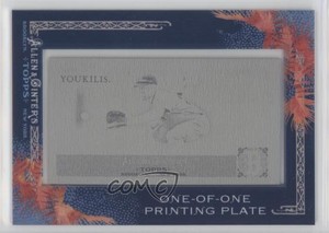 2011 Allen & Ginter's Printing Plate Mini Black Framed 1/1 Kevin Youkilis q3x