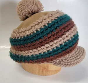 Vintage handgehäkelte Strickmütze Made in Japan - Bild 1 von 12