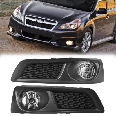 For 2010-2012 Subaru Legacy Fog Lights w/Bezel+Wiring+Switch Kit Clear Lens PAIR - Image 1 of 4